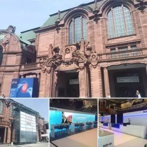 Rosengarten Mannheim während der DGK-Jahrestagung und Barista-Bar am Messestand von Medtronic